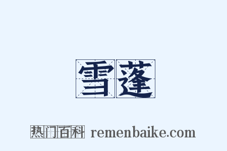雪蓬是什么意思的图片